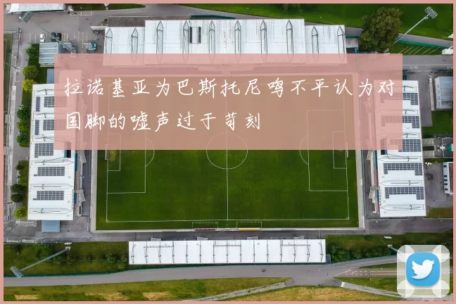 拉诺基亚为巴斯托尼鸣不平认为对国脚的嘘声过于苛刻